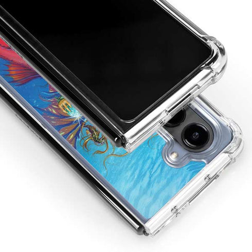 Mermaid Water Fairy by Ed Beard Jr Galaxy Z Fold5 5G Clear Case